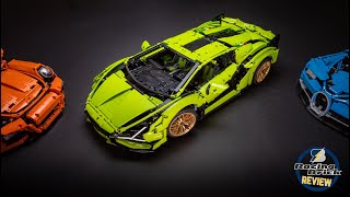 LEGO Technic 42115 Lamborghini Sián detailed building review [upl. by Nnainot]