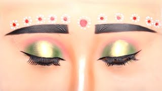 Beautiful Bridal Easy Makeup Practice on Dummy  Glitter eye makeup  Halo eye makeup for girls [upl. by Rolan91]