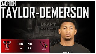 2024 NFL DRAFT Dadrion TaylorDemerson  Arizona Cardinals [upl. by Thapa]