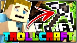 Minecraft  CRAZY OP PICKAXE EXPLOIT  TROLL CRAFT [upl. by Akiv502]