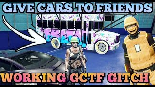 NEW GIVE CARS TO FRIENDS GLITCH GTA5 FACILITY GCTF GTA V CAR DUPE [upl. by Acyssej]