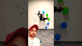 Balloon Popping 😱  shorts ballonpop ballonpopping jump challenge funny balloon pop [upl. by Alletsyrc495]