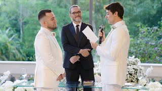 Casamento Lucas Rangel e Lucas Bley Cerimônia e Votos [upl. by Jannelle]