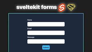 create a modern form with SvelteKit Superforms and Tailwind [upl. by Ashman]