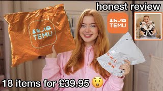 TEMU HAUL  18 items for £3995 😲 HONEST REVIEW  Ruby Rose UK [upl. by Bruner542]