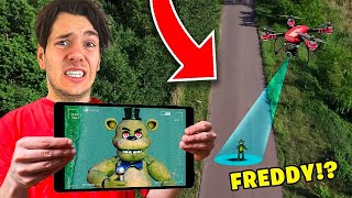 MOJ DRON UCHWYCIL STRASZNEGO FREDDY FAZBEAR W LESIE [upl. by Kristal]