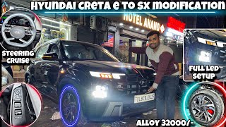 CRETA base model MODIFICATION✅  BASE TO TOP 70off on hyundai genuine accessories  creta 2024 [upl. by Merta567]