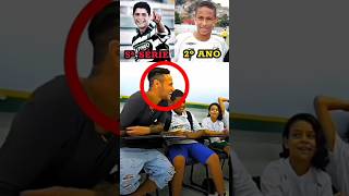 VOÇÊ SABIA PORQUÊ O NEYMAR TERMINOU NO SEGUNDO ANO NA ESCOLA futebol neymar cr7 boladeouro [upl. by Karlee]