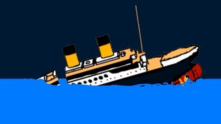 3D Titanic sinking Animation FlipaClip [upl. by Phelia455]