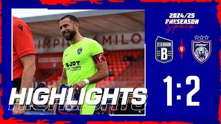 HIGHLIGHTS CF BERNIDORM 12 JOHOR DARUL TA’ZIM FC  INTERNATIONAL CLUB FRIENDLY [upl. by Aronas125]