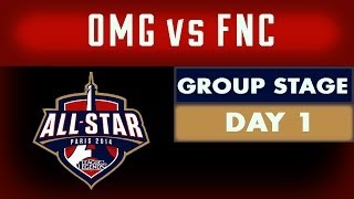 Day 1 AllStar Games  Group Stage  OMG vs FNC [upl. by Mirilla273]