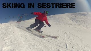 SKIING IN SESTRIERE [upl. by Burrell]