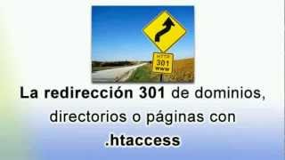 La redirección 301 de dominios directorios o páginas con htaccess  SEO Coaching [upl. by Ssyla]