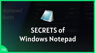 Secrets of Windows Notepad [upl. by Ofelia50]