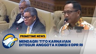 Tito Karnavian Ditegur Karena Asyik Berbicara saat Rapat  Primetime News [upl. by Pietje]