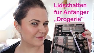 Lidschatten für Anfänger aus der Drogerie schnell amp einfach [upl. by Dualc304]