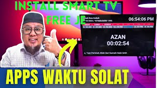 Apps Waktu Solat di Smart TV FREE waktusolat smarttv [upl. by Rennie]