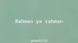 Mishary Alafasy  Rahman ya Rahman  sped up [upl. by Gambrill]