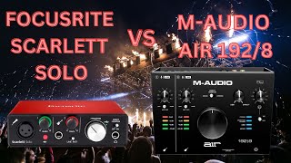 Focusrite Scarlett Solo VS MAudio Air 1928 [upl. by Scheer]