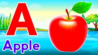 Phonics Song with TWO Words  A For Apple  ABC Alphabet Songs with Sounds for Children [upl. by Hadwin923]