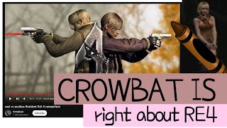 Crowbcat is absolutely right about RE4 Remake having no soul n [upl. by Aldredge666]