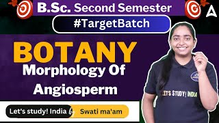 Morphology Of Angiosperm  BSc Botany 2nd Semester  Swati Maam [upl. by Edgardo]