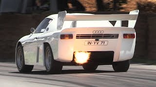 700hp Audi Sport quattro RS 002 Sound  Rally Group S Prototype In Action [upl. by Mihalco]