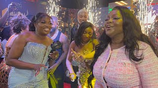 ENIOLA BADMUS JOINED FUNKE AKINDELE ON THE DANCE FLOOR AT EVERYBODY LOVES JENIFA MOVIE PREMIERE [upl. by Emoreg849]