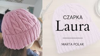 Czapka w warkocze Laura Prosty wzór robótki na drutach krok po kroku Jak zrobić czapkę na drutach [upl. by Notgnihsaw]