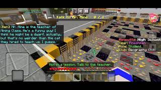 Playing Mineville High School roleplayMinecraft [upl. by Edan148]