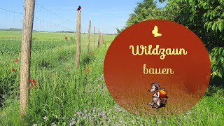 Wildzaun bauen  Wir bauen einen Wildzaun  Gartenzaun [upl. by Calva936]