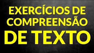 📌 Vamos praticar exercícios de compreensão de textos Prof Alda [upl. by Acirrej]