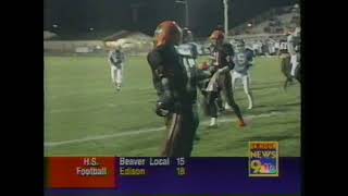 OVAC football 1998  Bridgeport v Wellsville [upl. by Ymmak151]