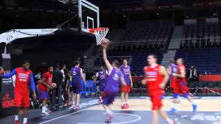 CSKA Moscow practice  Euroleague F4 in Madrid Εurohoops [upl. by Hareema]