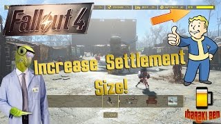 Fallout 4 Settlements Guide  Increase Build Size [upl. by Sheppard]