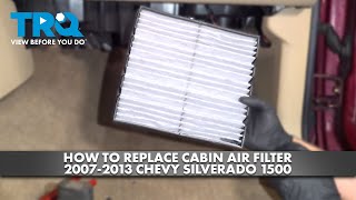 How to Replace Cabin Air Filter 20072013 Chevy Silverado [upl. by Ollayos846]