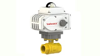 Valworx Electric Actuated 2Way Brass Ball Valves [upl. by Jueta]