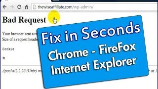 How To Fix 400 Bad Request Error in Seconds  Chrome FireFox IE [upl. by Ahsaya]