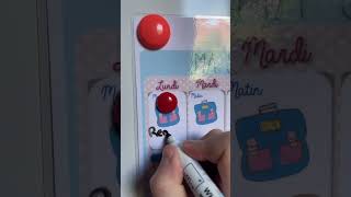 TUTO  Calendrier semaine école pour les enfants 📚 tuto diy calendrier astuce enfant idee [upl. by Smaoht326]