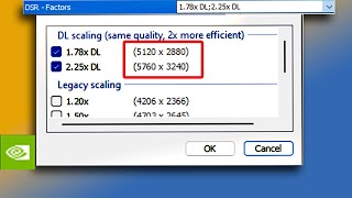 How to Fix Tutorial NVIDIA DSR FACTORS DLDSR  Showing 5K 8K resolutions [upl. by Lorne]