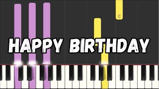 Happy Birthday to You  Piano Tutorial for Beginners [upl. by Pandolfi]