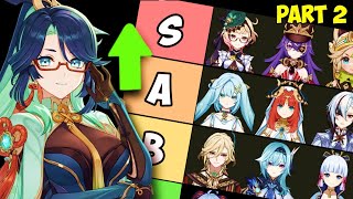 Genshin 48 Tier List The BEST Units BEFORE Natlan PART 2 [upl. by Ylil]