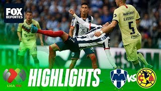 Rayados 21 América  HIGHLIGHTS  Final de Ida  Liga MX [upl. by Eirak24]