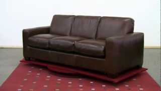 The Rubicon B534 Queen Leather Sleeper Sofa by Natuzzi Editions Review at Sleepers In Seattle [upl. by Ayortal]