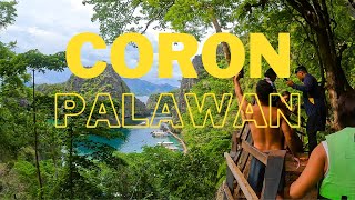 1ST DAY TOUR CORON PALAWAN  ISLAND HOPPING  KAYAKING travel adventure holiday [upl. by Delorenzo]