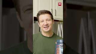 Does Jeremy Renner use Marvel protein powder menshealth [upl. by Htehpaj]