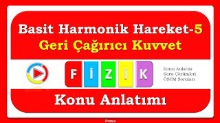 Basit Harmonik Hareket5 Geri Çağırıcı Kuvvet  PDF [upl. by Ettennal]