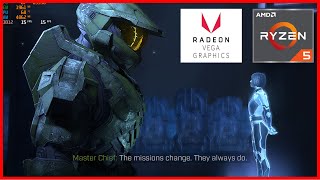 Halo Infinite on AMD Ryzen 5 3500U Vega 8 Motile Laptop [upl. by Hama659]