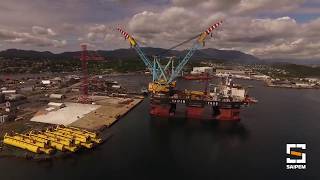 Saipem 7000  Hywind Scotland Mating Operations  Saipem [upl. by Elicul622]