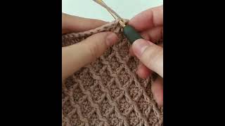 Crochet Diamond Stitch Tutorial crochettutorial crochetpattern crochetstitch [upl. by Hendren]